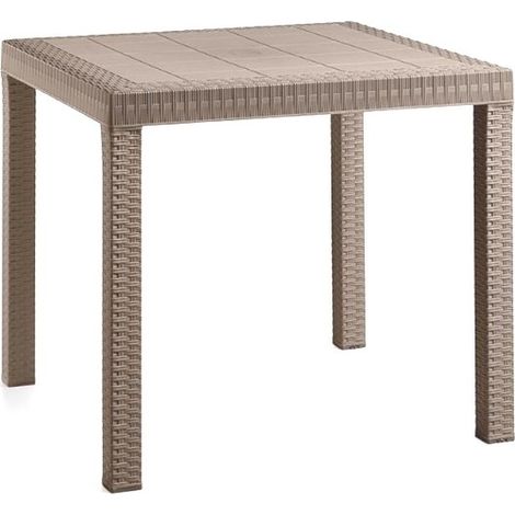 TAVOLO DALLAS 80X80XH74CM TAUPE