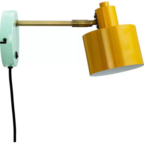 [NEUWERTIG] B-Ware Dyberg Larsen Ocean Wandlampe curry messing türkis Wandleuchte Leuchte Lampe E14 (1/2)