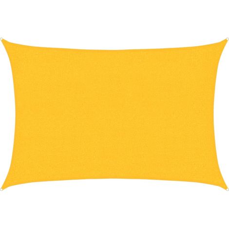 vidaXL Vela Parasole 160 g/m² Rettangolare Giallo 2x2,5 m in HDPE