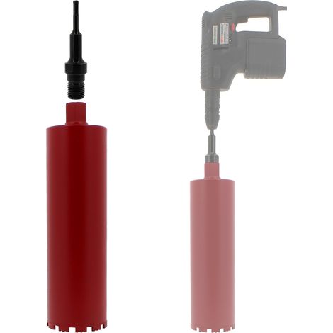Gt Market – Couronne diamant Ø 127 mm – Adaptateur SDS-plus pour perceuse et perforateur – Forage rapide dans béton armé et granit (1/5)