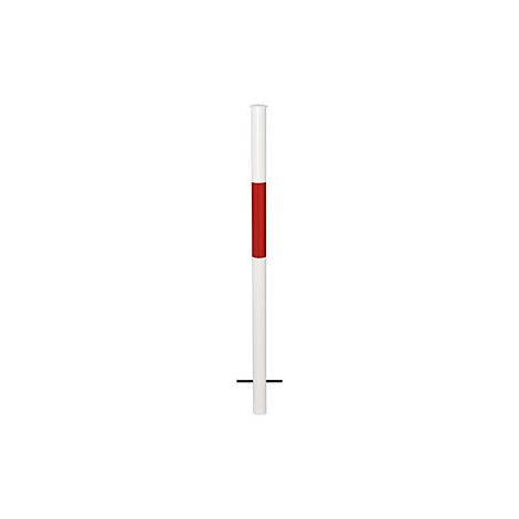 Barandilla modular poste para encementar rojo/blanco (1/4)