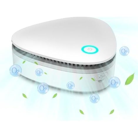 Für Odor Eliminator USB wiederaufladbarer Kühlschrank-Lufterfrischer, tragbarer kabelloser Geruchsneutralisator für Auto, Badezimmer, Innen- und Außenbereich