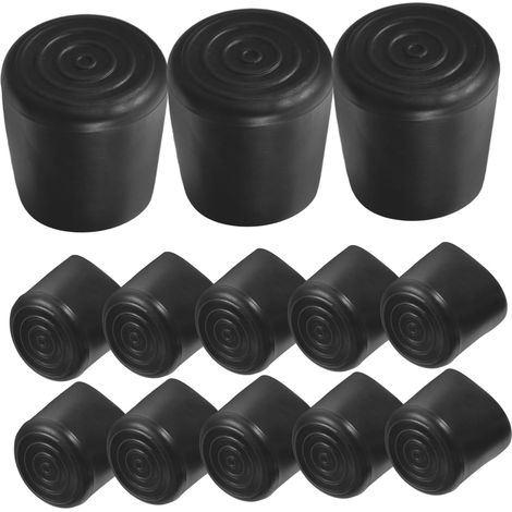 Embout recouvrant tube rond 25mm en PVC, capuchon plastique pour pied de tube, bouchon d’extrémité, commande min.10 pièces (1/5)