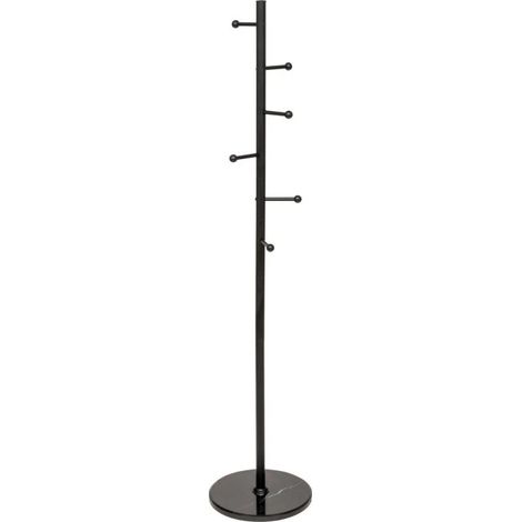 Porte-Manteau 6 Tiges en Métal "Blackmarble" 173cm Noir (1/5)