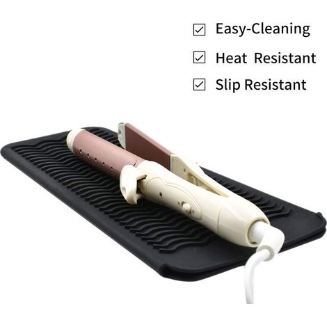 Étui de voyage en silicone résistant à la chaleur pour fer à boucler, lisseur et outils de coiffure