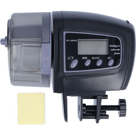Mangeoire à poisson automatique LCD Timeable Durable Stirrable Electronic Fish Feeder pour les aquariums de réservoirs de poissons (1/5)