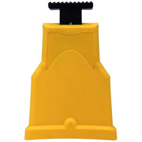 VtiziklAffûteuse de tronçonneuse, Pratique à Utiliser Affûteuse de Lame de scie à chaîne Rapide Portable pour Le Travail du Bois pour économiser du Temps et des Efforts(Jaune)