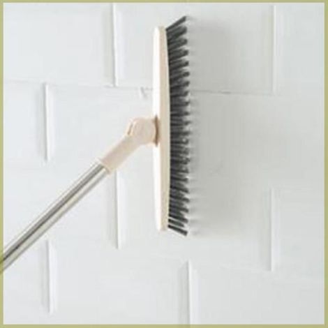 Cocosity Brosse à Long manche Brosse à fentes à Long manche, brosse de nettoyage de carrelage, salle droguerie tete Beige 88,5 cm (1/5)
