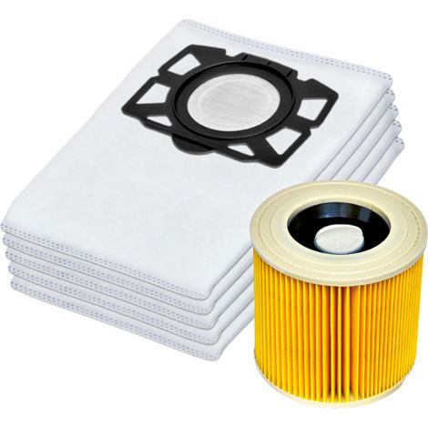 Sacchetto filtro per aspirapolvere Karcher KFI 357 KFI357 KA 40, sacchetto di ricambio per Karcher 2.863-314.0WD2 Plus WD3-AquaForge (1/5)