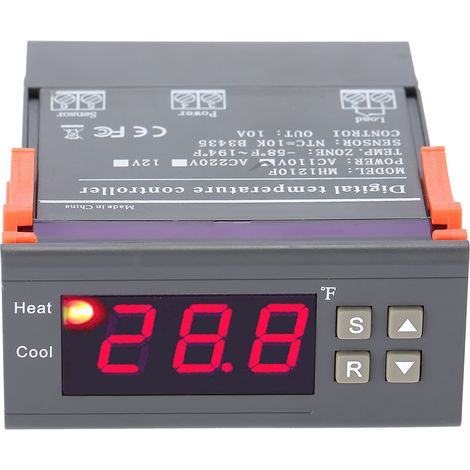 MH1210F Digitaler Temperaturregler-Thermostat -58194°F Fahrenheit Sensor AC110V (1/5)