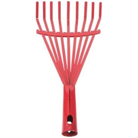BUNTHAUS CSPARKV Râteau de jardin professionnel avec poignée ergonomique en acier au carbone pour un travail efficace du sol, préparation efficace du sol, râteau manuel (1/5)