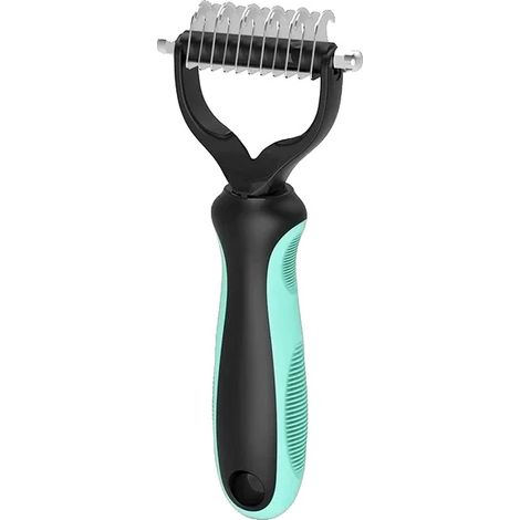 Haustierpflegewerkzeug, Entfilzungsbürste, Ergonomisches Design, Helles Blau S (1/2)