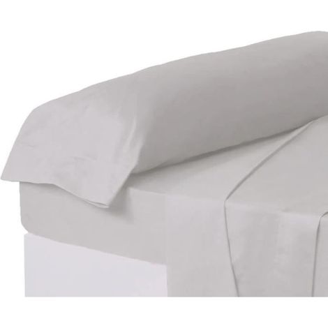 Taie d'oreiller - JUANIO - 110 x 45 cm - Gris clair - Polyester-coton 52/48 (114 g/m²) - Anti-acariens respirante
