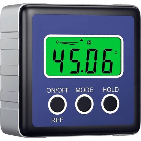 Mesureur d'angle numérique LCD, goniomètre numérique, étui, inclinomètre à chanfreiner, rapporteur étanche pour la mesure d'angles, travaux automobiles (1/5)