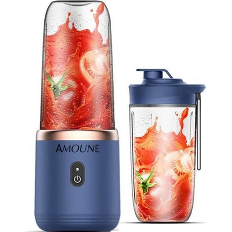 Mélangeur Portable - 400 ml - Rechargeable USB - 6 Lames Acier Inoxydable - Sans BPA (1/4)