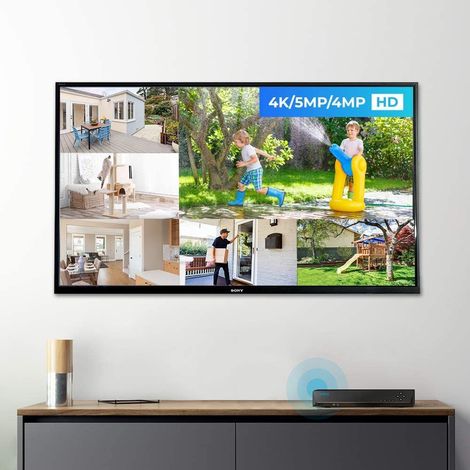 Reolink – Caméra de surveillance PoE NVR 8 canaux avec disque dur 2 To – Enregistrement 24/7 – Supporte 4MP 5MP 8MP – Accès local et à distance — vue 2