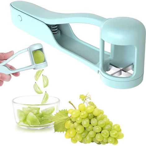 Affettatrice per frutta, affettatrice per uva per bambini piccoli, affettatrice per uva per neonati, utensile da cucina per verdure, macedonia, decorazione di torte, per affettare facilmente frutta se