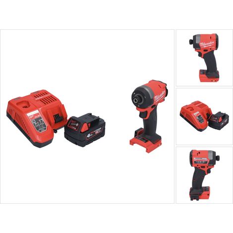 Milwaukee M18 FID3-401 Akku Schlagschrauber 18 V 1/4" 226 Nm Brushless + 1x Akku 4,0 Ah + Ladegerät (1/5)