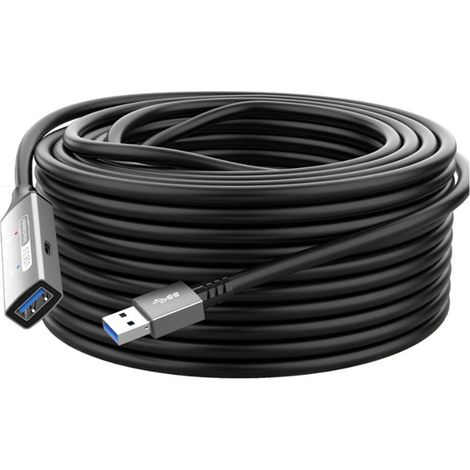 Câble d'extension USB 3.0 actif avec amplificateur de signal, 20 mètres. (1/3)