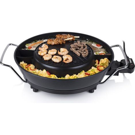 Tristar Hotpot PZ-9131 Elektro-Fondue & Grill Set 1800 W Raclette Ø 36cm (1/3)