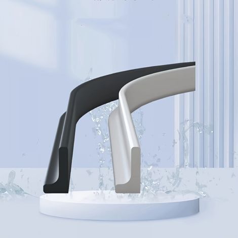 2 rouleaux de bande retenue d'eau pour seuil douche autocollante anti-éclaboussures pliable adaptée à la cuisine bicolore (1/5)
