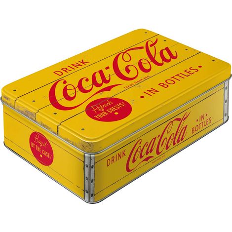 Nostalgic Art Tin Box Flat, Acciaio, Giallo, 16 x 7 x 23 cm Cucina (1/5)