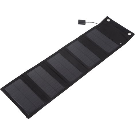 15-W-5-V-Solarladegerät, faltbares Solarpanel, externes Laden von Akkus, kein Stauraum (1/5)