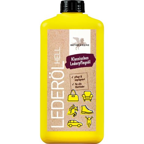 Confezione 500 ml: Lederöl macht Leder weich, geschmeidig, wasserfest und haltbar (1/2)