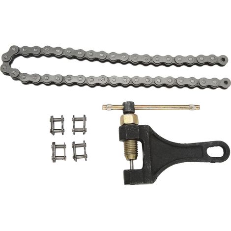 Kit chaîne et dérive-chaîne antirouille complet pour Coleman Powersports BT200X, CT200U-EX, CT200U-EXR, CT200U Trail, MB165, MB200, MB200, Firehawk 6.0 Hp, alliage métallique, 1 chaîne, 1 dérive-chaîn (1/5)