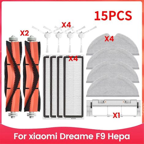 Pour aspirateur robot Xiaomi Mijia 1C 1T Mi, filtre, brosse et chiffon de nettoyage Dreame-- (1/5)