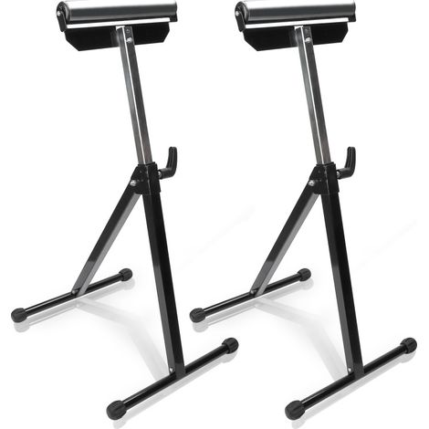 SWANEW 2X Supporto a rulli regolabile in altezza – Cavalletto in metallo fino a 60 kg, 68-108 cm (1/5)