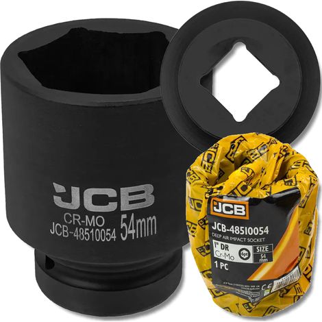 JCB Tiefschlag-Steckschlüssel 1" 54 mm 6-Kant Cr-Mo