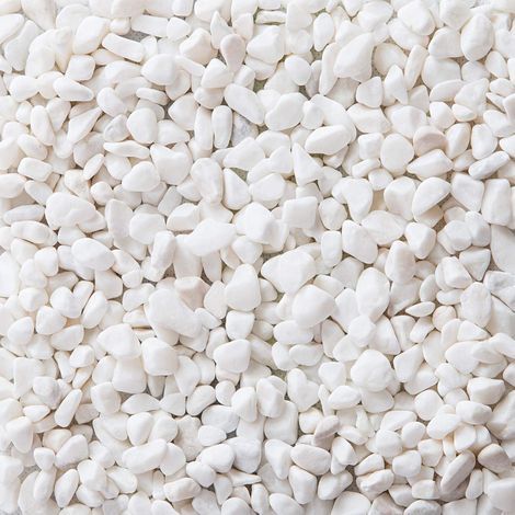 Gravier pour Jardin, Pierres Décoratives Cailloux pour Jardinière Plantations - Blanc, 460g (1/5)