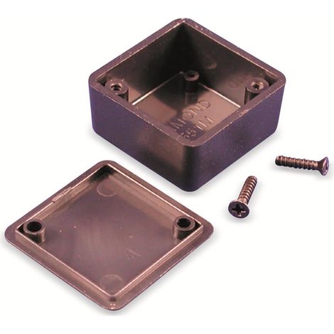 Kunststoff-Gehäuse HAMMOND, 1551MBK, ABS, schwarz, IP54, 35x35x20 mm