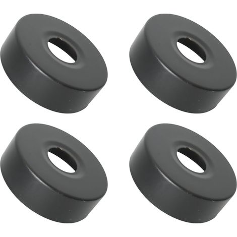 Rosace Mitigeur Douche Acier Inoxydable (3/4) Ø 27 mm x Ø 80 mm x hauteur 25 mm 4pcs, Rosace Robinet, Garniture Pour Robinet De Douche Muraux (4, 80x25mm Noir) (1/5)