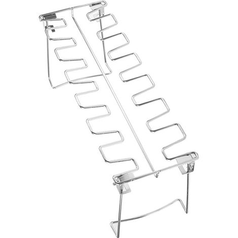 Tragbare, klappbare Hähnchenschenkel aus Edelstahl für zu Hause, Barbecue-Grillplatte, 35 x 12 x 14,5 cm