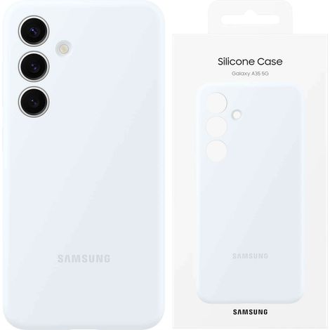 Custodia in silicone bianca/bianca per Samsung EF-PS921TWEGWW S24 S921. (1/5)