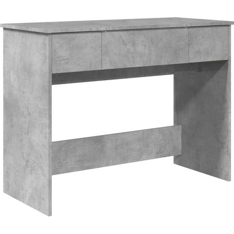 Maison Exclusive - Toeletta con Specchio Grigio Cemento 100x45x76 cm