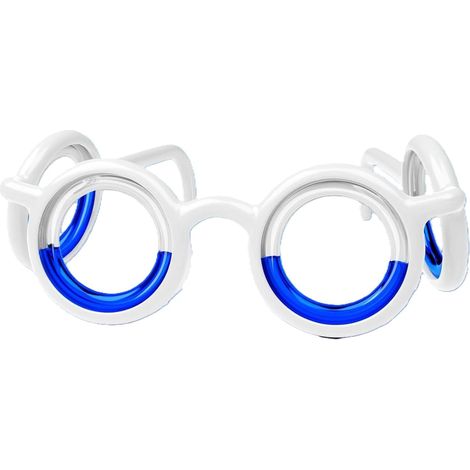 Lunettes anti-nausées blanches génériques - Monture élégante, soulagement du mal des transports en voiture, en avion, en bateau et pour les jeux en réalité virtuelle. Indispensables pour les croisière (1/5)