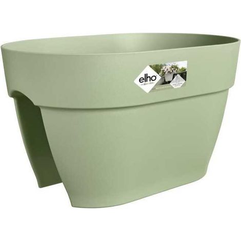 ELHO Pot de fleurs/Balconniere Vibia Campana Flower Bridge - Balcon extérieur - L 26 x W 39 x H 22 cm - Vert Pistache