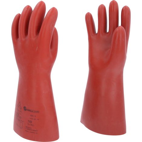 Elektriker-Schutzhandschuh mit mechanischem Schutz, Größe 10, Klasse 3, rot (1/5)