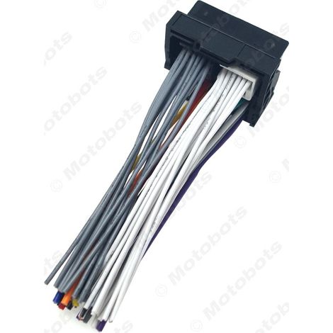 Male connector for DVD/CD tail wires, car audio power supply, and speaker wires suitable for Volkswagen Magotan, Sagitar, Lingyu, and Focus. (1/4)