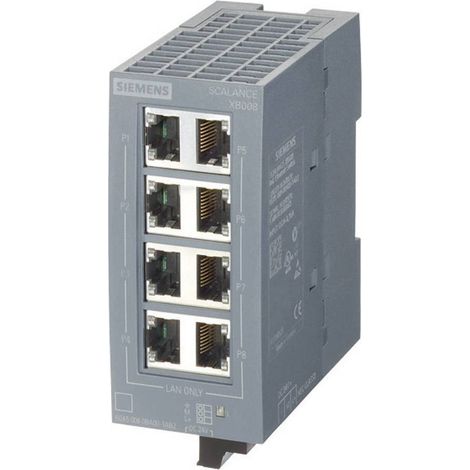 Siemens SCALANCE XB008 6GK50080BA101AB2 Nombre de ports Ethernet: 8 1 pc(s) (1/2)