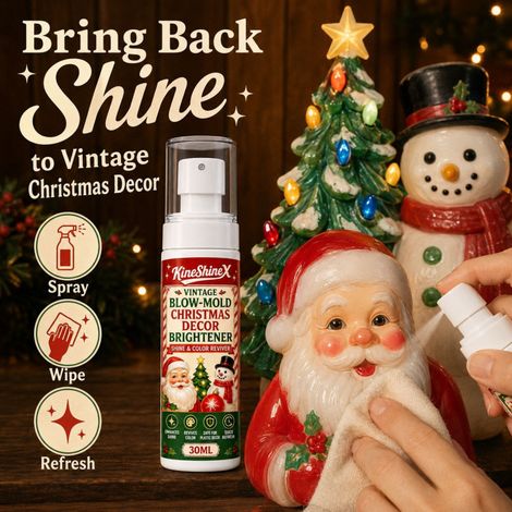 KineShineX Weihnachts-Aufheller 30 ml – Restaurierungsspray für Vintage-Kunststoffdekorationen (1/4)