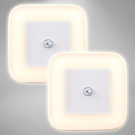 Stück 1W automatische LED-Nachtlichter mit PIR-Bewegungsmelder für Kinderzimmer/Toilette/Eingangsbereich/Treppenhaus/Flur/Durchgang – Warmes Licht (1/5)