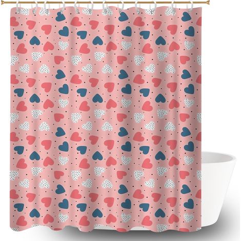 Rideau de bain 180x180 souple housse de baignoire pour une ambiance tropicale et dépaysante (1/5)