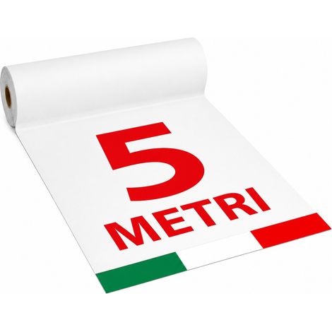 1mt x 5mt Passatoia Bianca Tappeto Bianco Feltro Bianco per eventi - Prodotto italiano (1/4)