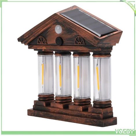 Applique solaire - FAFEICY - Lampe murale vintage - 350 lm - Détecteur mouvement 3–5 m - ABS étanche (1/5)