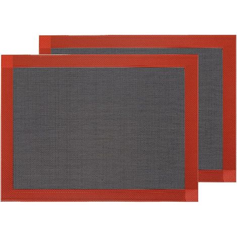 2 paquets de tapis de cuisson en silicone antiadhésif pour four (11-4/5" x 15-3/4") (1/5)