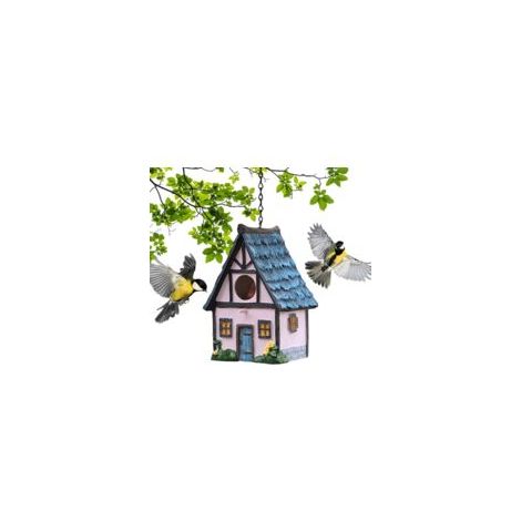 Nichoir à Train en résine, Nichoir d'extérieur Suspendu et étanche, Maison décorative de Colibri pour Les Oiseaux (1/5)